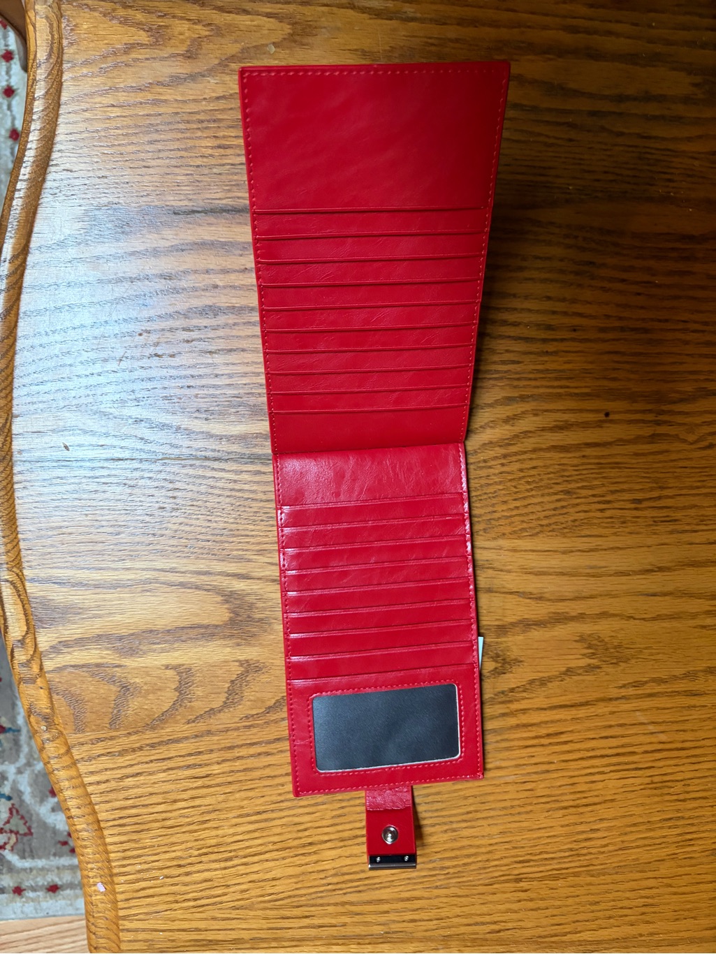 Red Leather MultiCard Wallet